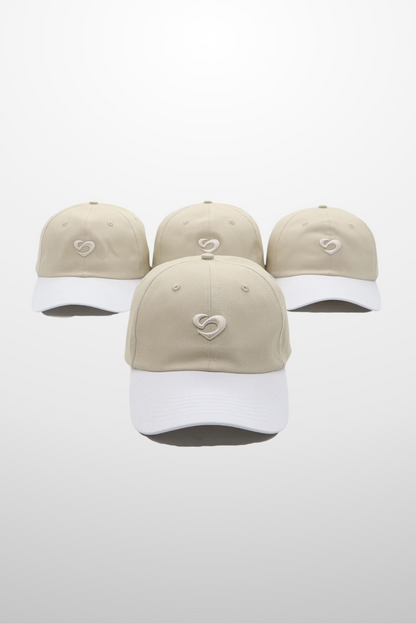 Duo Sand White Cap with adjustable strap