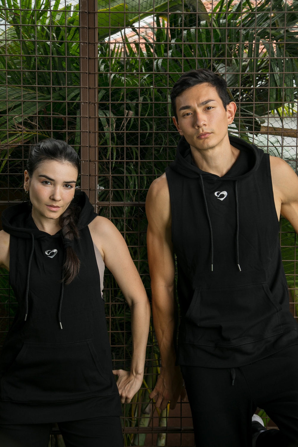 Unisex Sleeveless Hoodie V2 Black