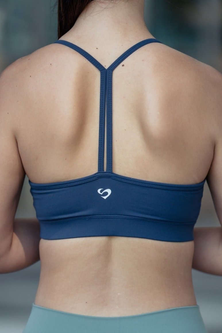 Light-support T-strap Sports Bra Starlight Indigo