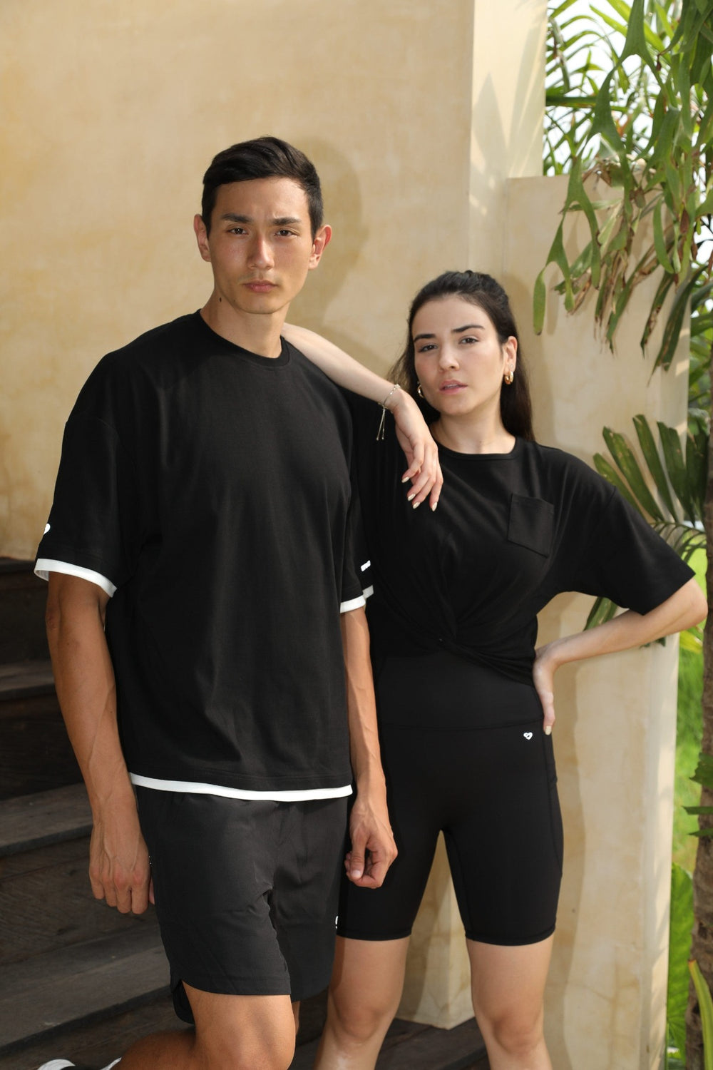 Men Oversized Cotton T-shirt Black