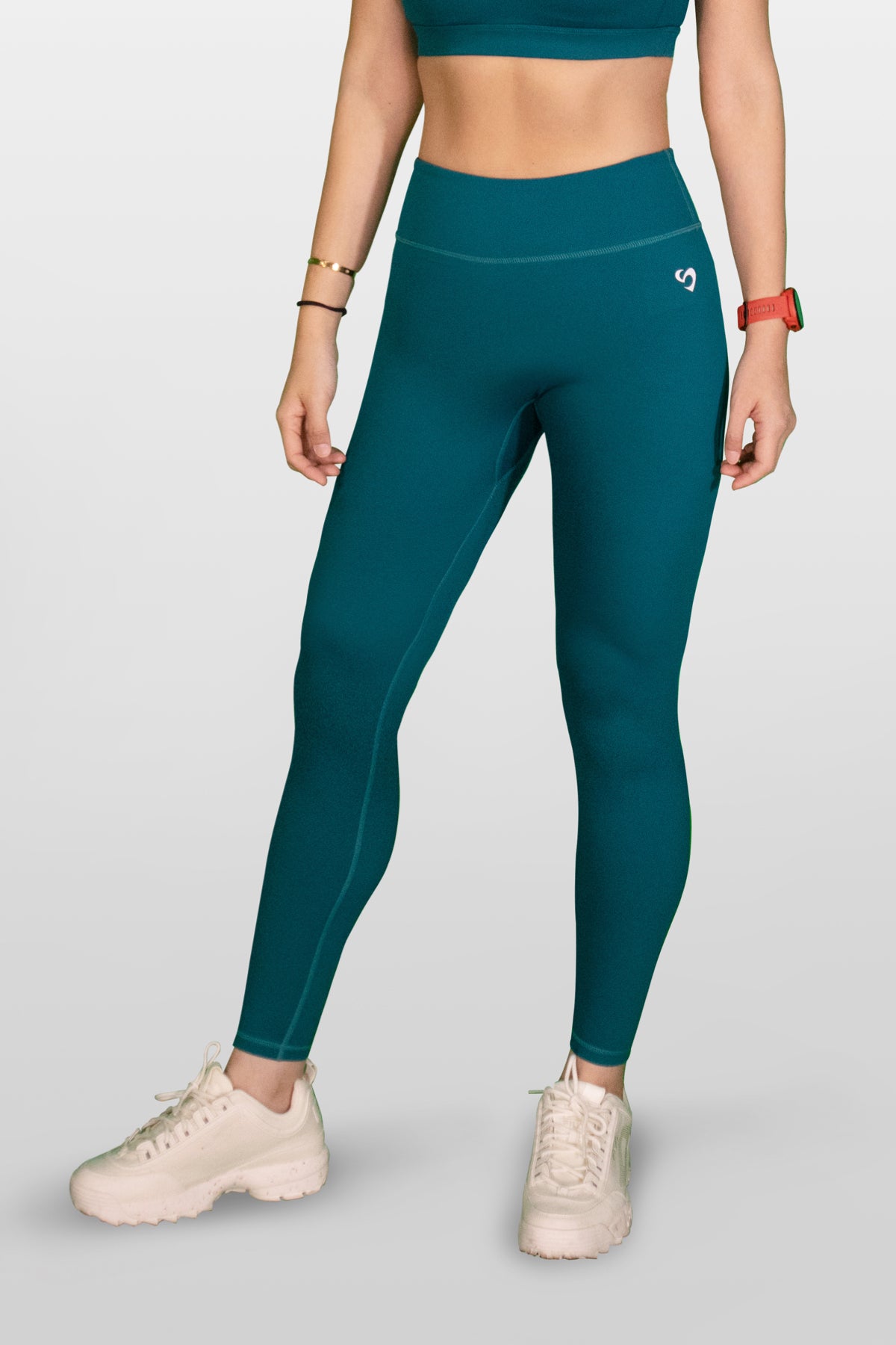 LUXE Anti-slip Legging With Back Pocket Dark Teal